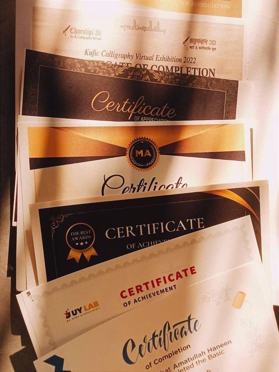 Certificate đồng cấp